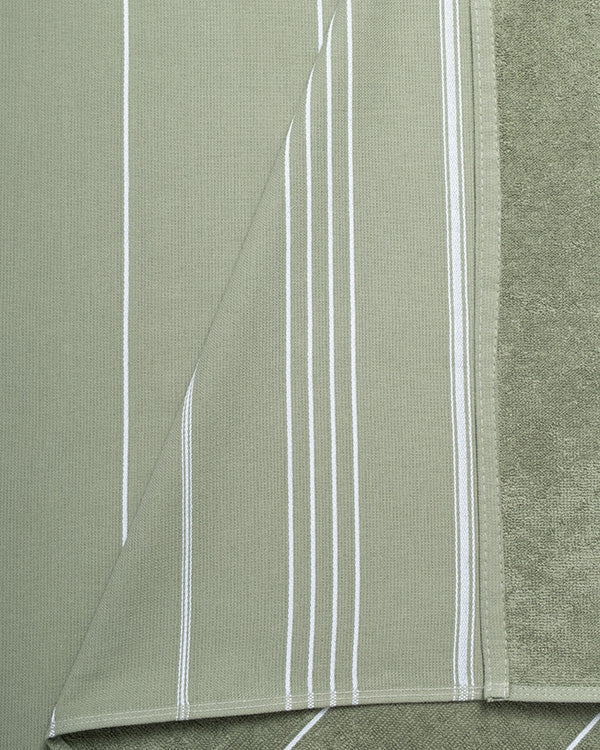 Classic Fringeless XL Bath Bundle - Hedge Green