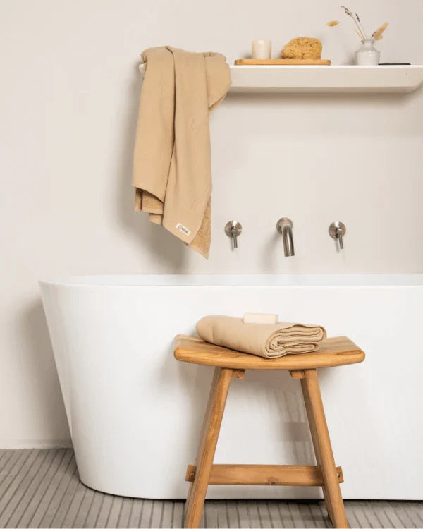 Terra Fringeless XL Bath Bundle - Sand