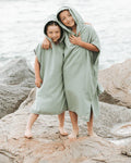 Terra Hooded Poncho Youth  - Sage