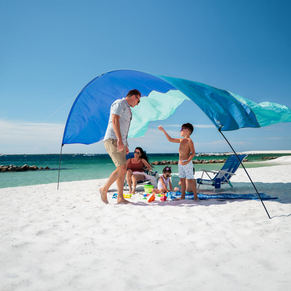 Shibumi Shade with Wind Assist - Ocean