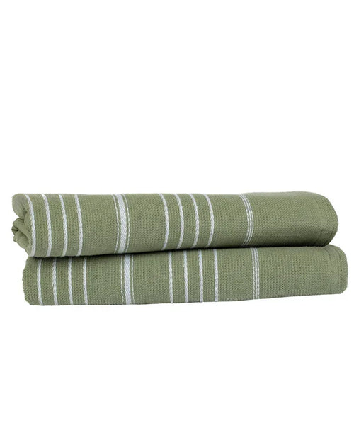Classic Fringeless Hand Bath Bundle 2 Pack - Hedge Green