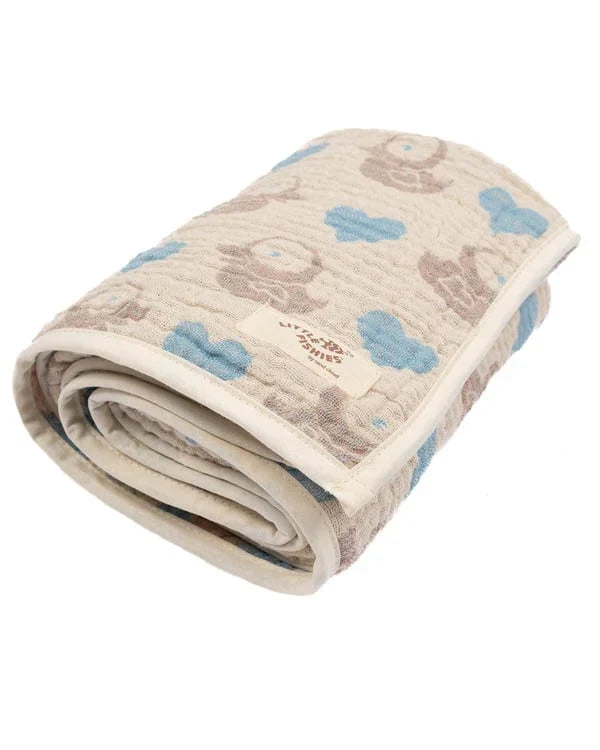 Ducky Gauze Hooded Blanket Single