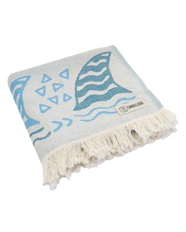 Shark Fin Kids Towel
