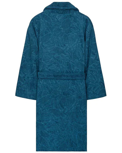 Aquatic Turtle Robe - Teal Blue