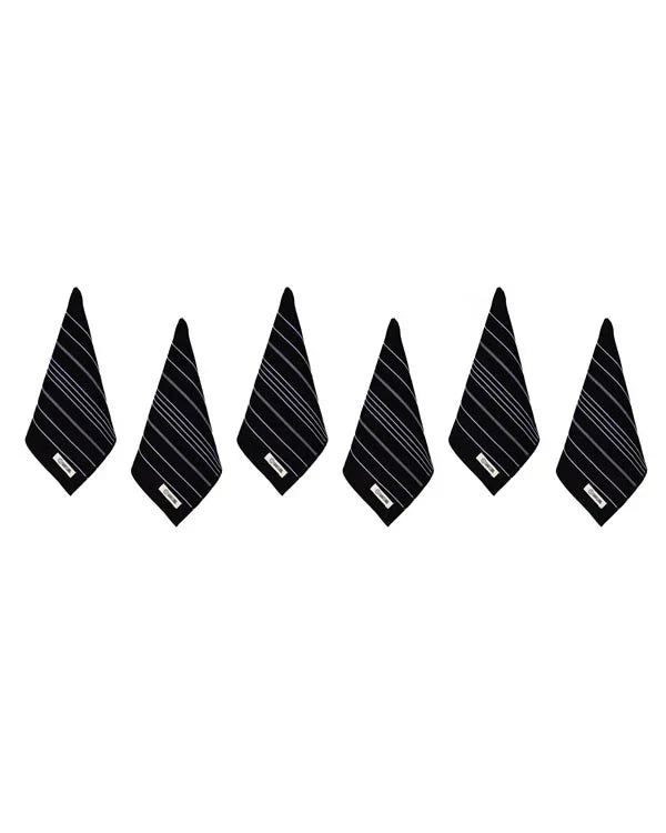 Classic Bath Washcloth Bundle- 6 Pack - Black