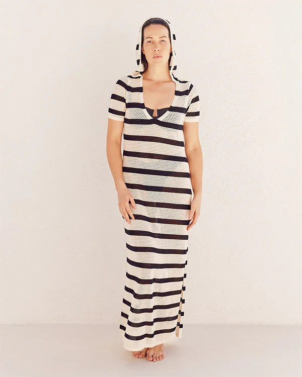 Gappo Hooded Net Dress