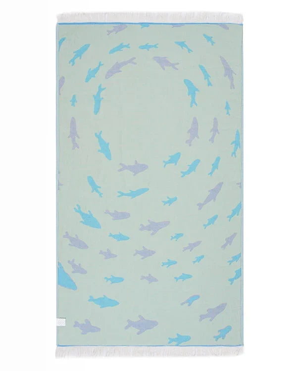 Swirl Shark Kids Towel