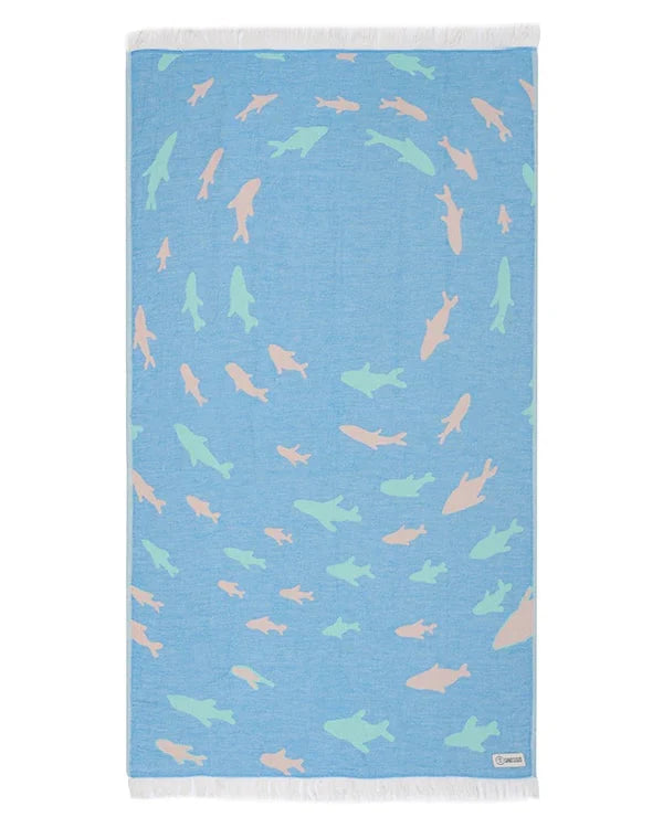 Swirl Shark Kids Towel
