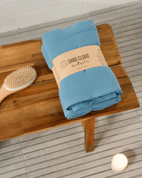 Terra Fringeless XL Bath Bundle - Slate Blue