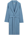 Micro Waffle Robe - Slate Blue