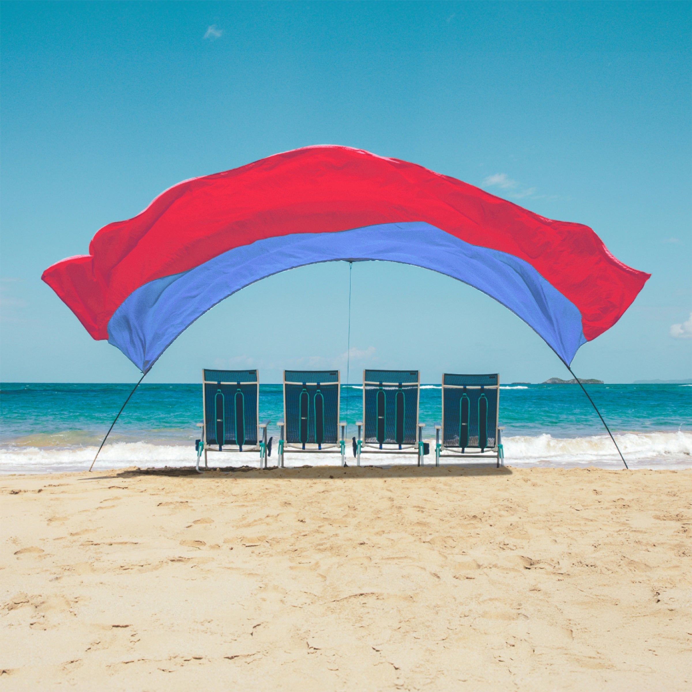 Shibumi Shade with Wind Assist - Coral