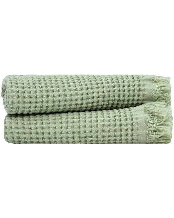 Micro Waffle Hand Bundle Sage