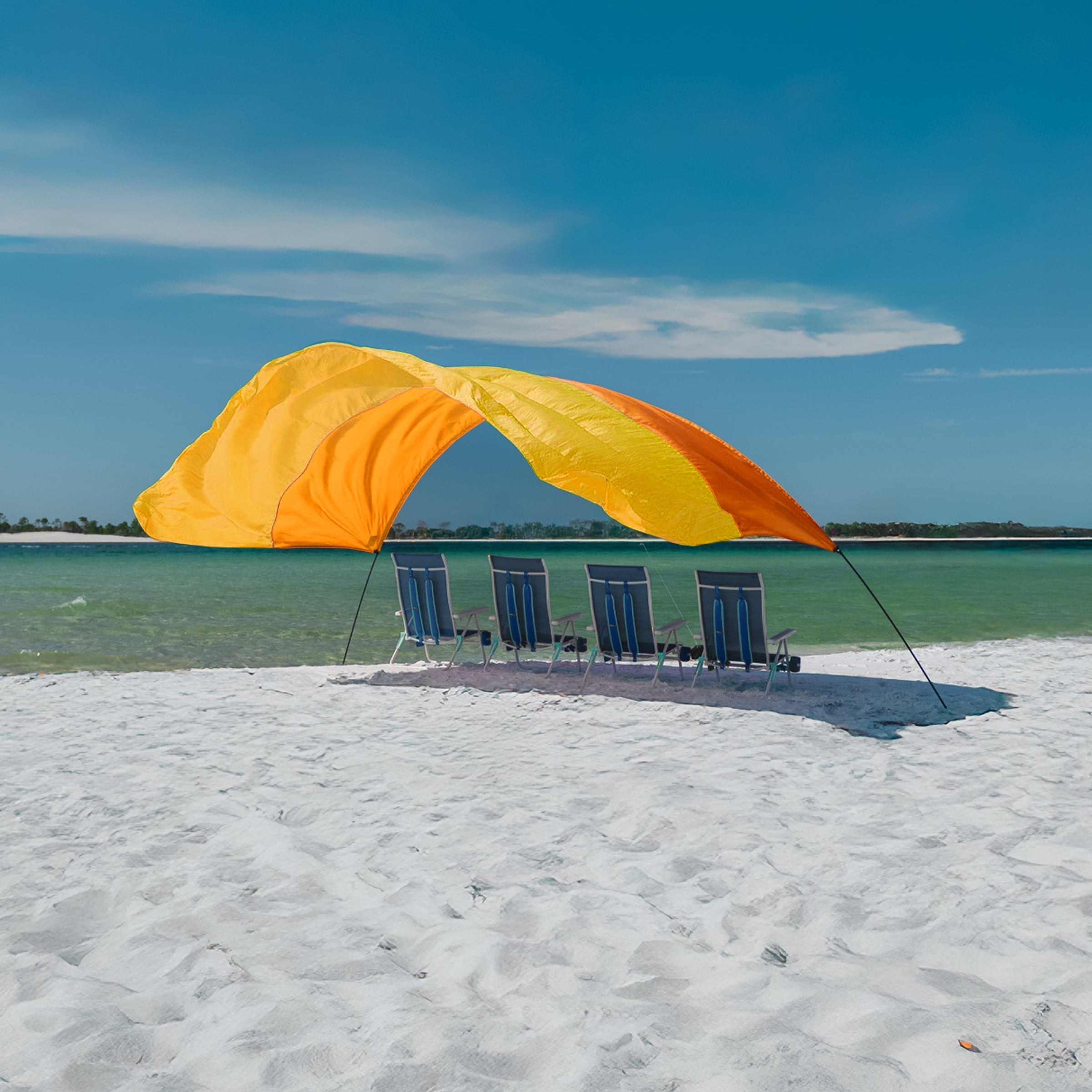 Shibumi Shade with Wind Assist - Sunrise
