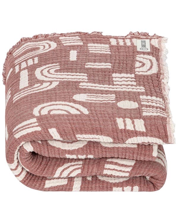 Retro Arches PARTY BLANKET? Brick