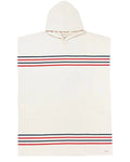 Border Classic Stripe Poncho - Red / Navy