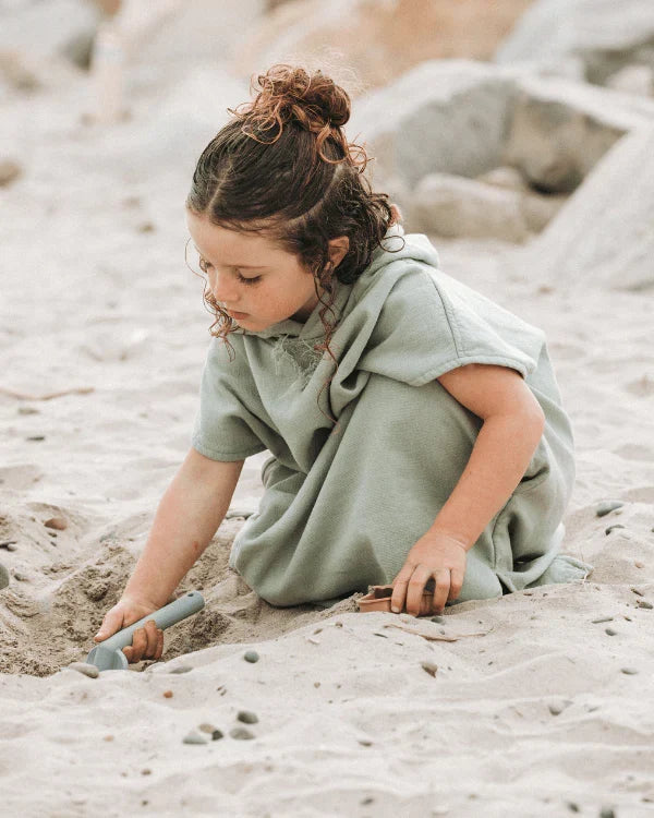 Terra Hooded Poncho Youth  - Sage