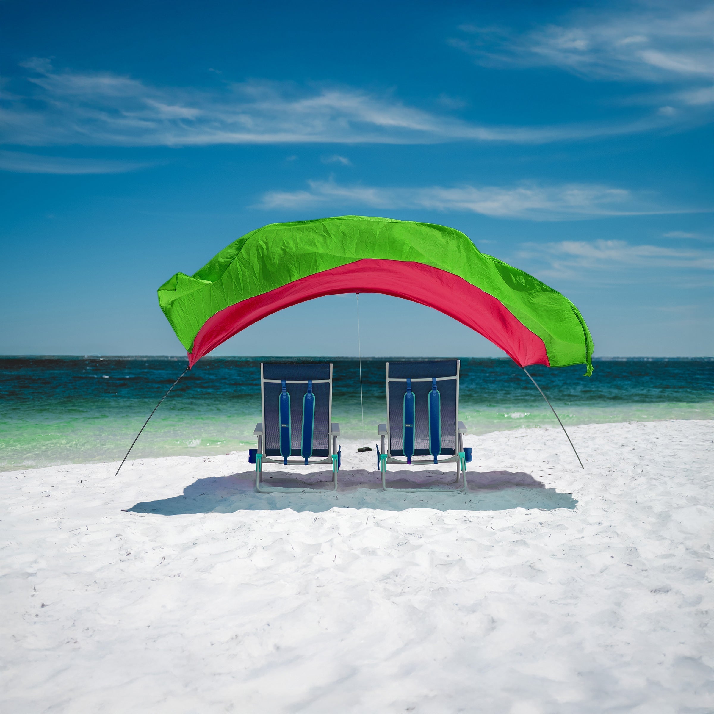 Shibumi Shade with Wind Assist - Hibiscus