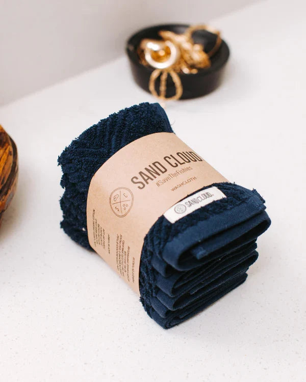 Willow Bath Washcloth Bundle - 6 Pack - Deep Ocean