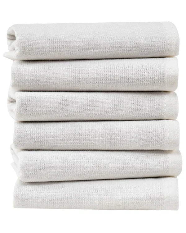 Terra Bath Washcloth Bundle - 6 Pack - Ivory