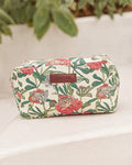 Floral Toiletry Pouch (With Zipper Closure)