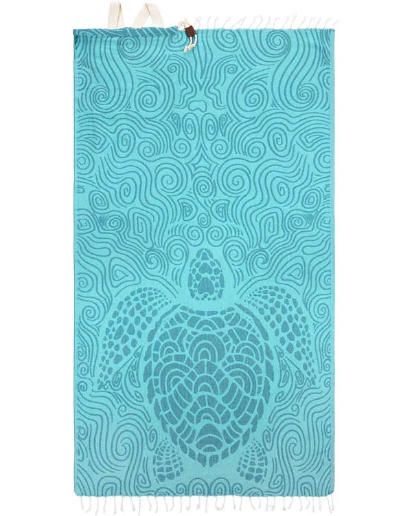 Swirl Turtle Towel Bag