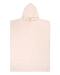 Classic Stripe Hooded Poncho - Calcite Pink