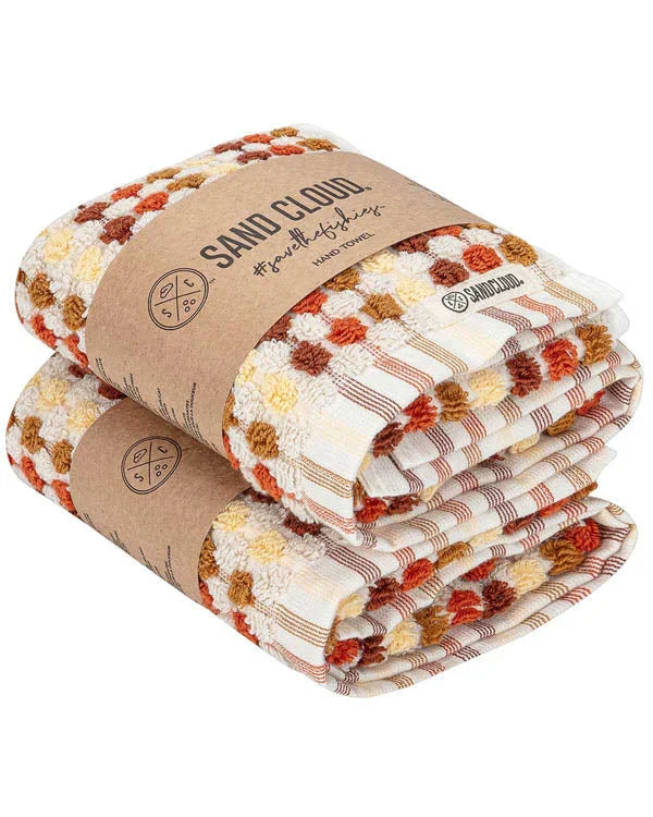 Stripe Polka Dot Hand Bath Bundle - 2 Pack - Taupe