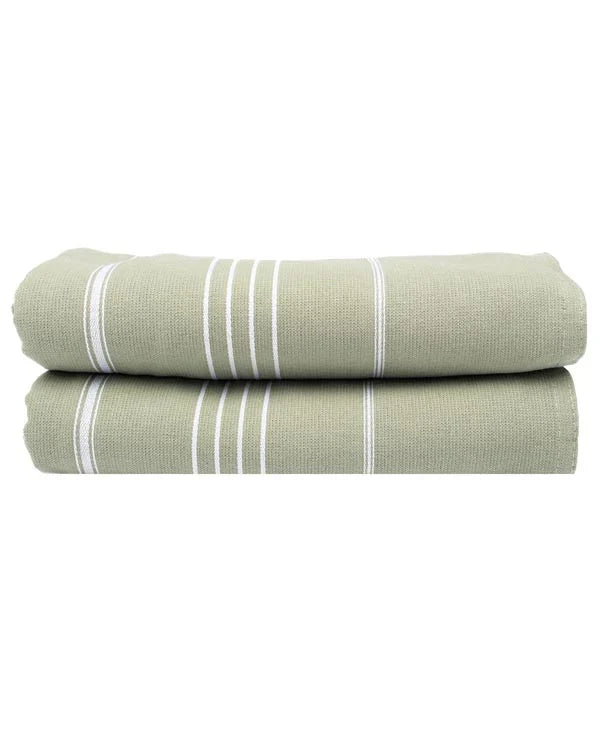 Classic Fringeless XL Bath Bundle - Hedge Green