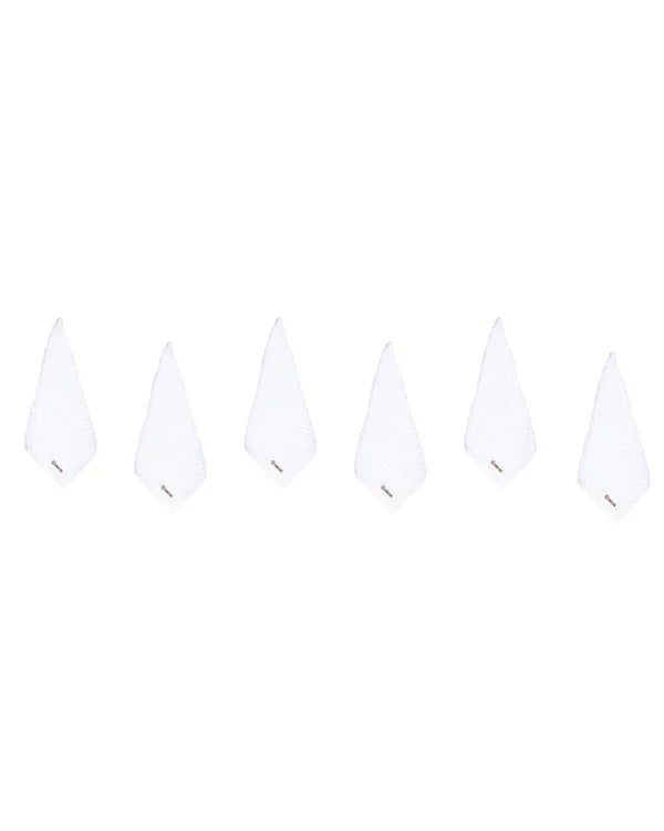 Atom Washcloth Bath Bundle - White - 6 Pack