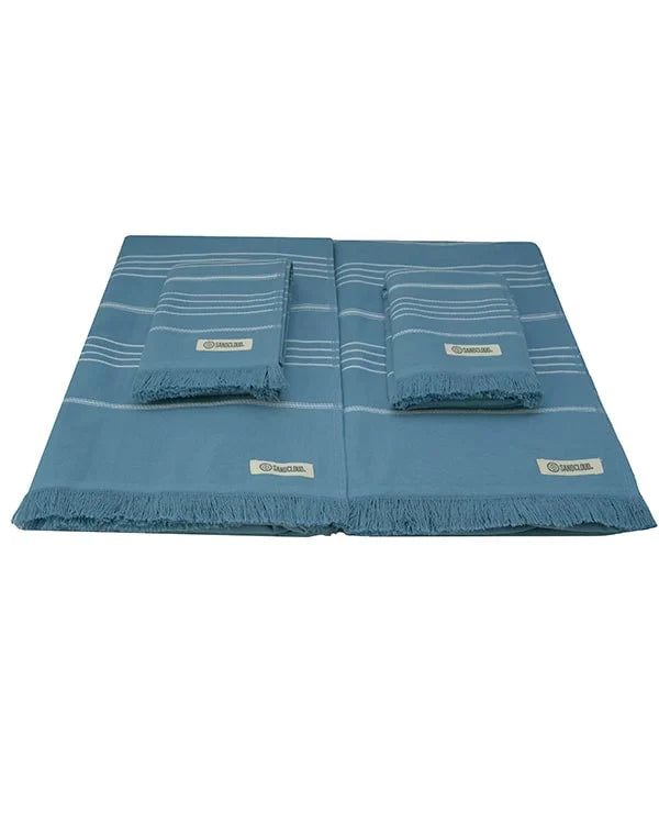 Classic Bath Bundle 4 Pack - Slate Blue