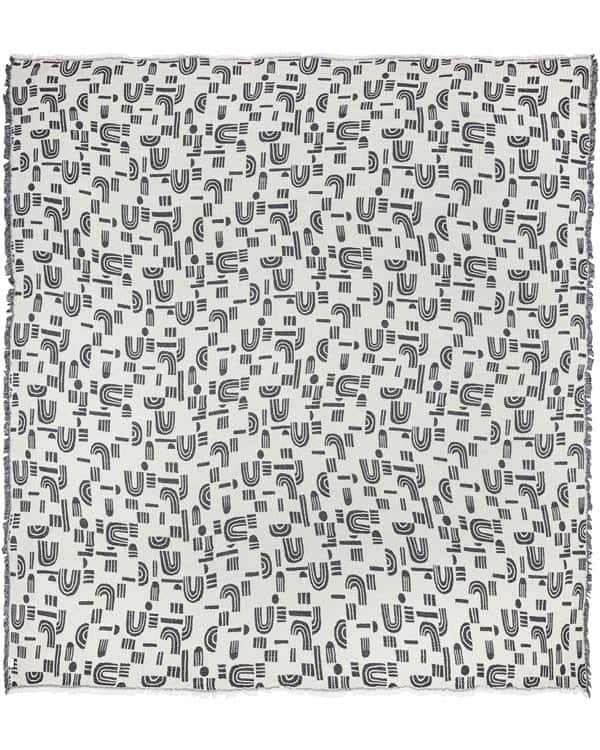 Retro Arches PARTY BLANKET? Black
