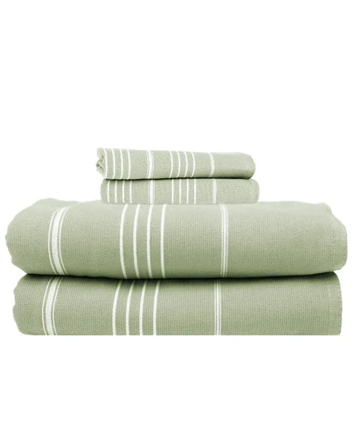 Classic Fringeless XL Bath Bundle - Hedge Green