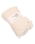 Little Fishies Gauze Receiving Blanket - Natural