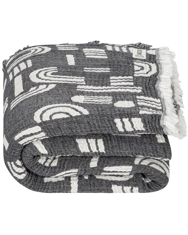 Retro Arches PARTY BLANKET? Black