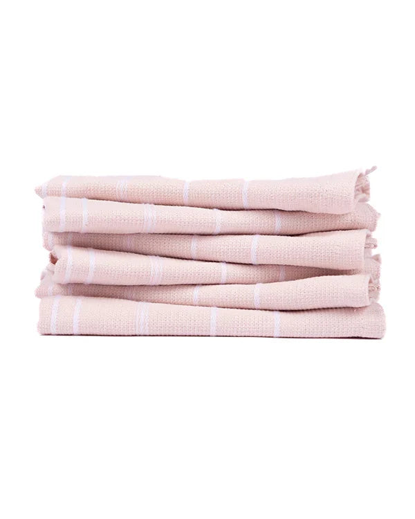 Classic Bath Washcloth Bundle- 6 Pack - Calcite Pink