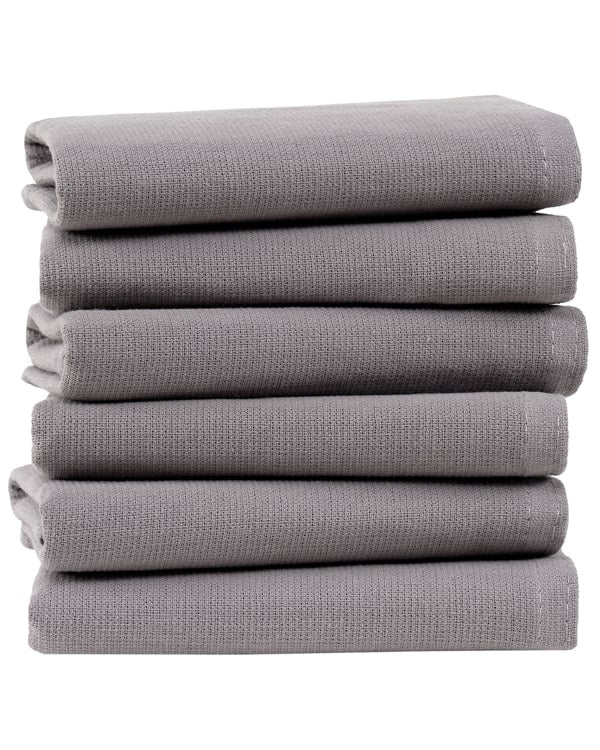 Terra Bath Washcloth  Bundle - 6 Pack - Grey