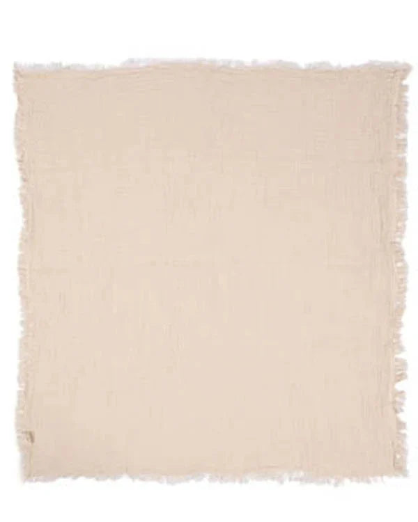 Little Fishies Gauze Receiving Blanket - Natural