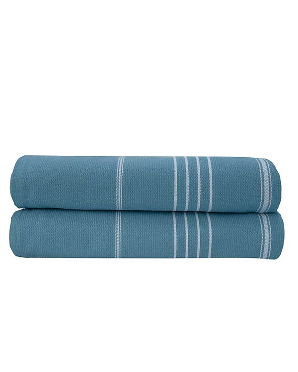 Classic Fringeless XL Bath Bundle - Slate Blue