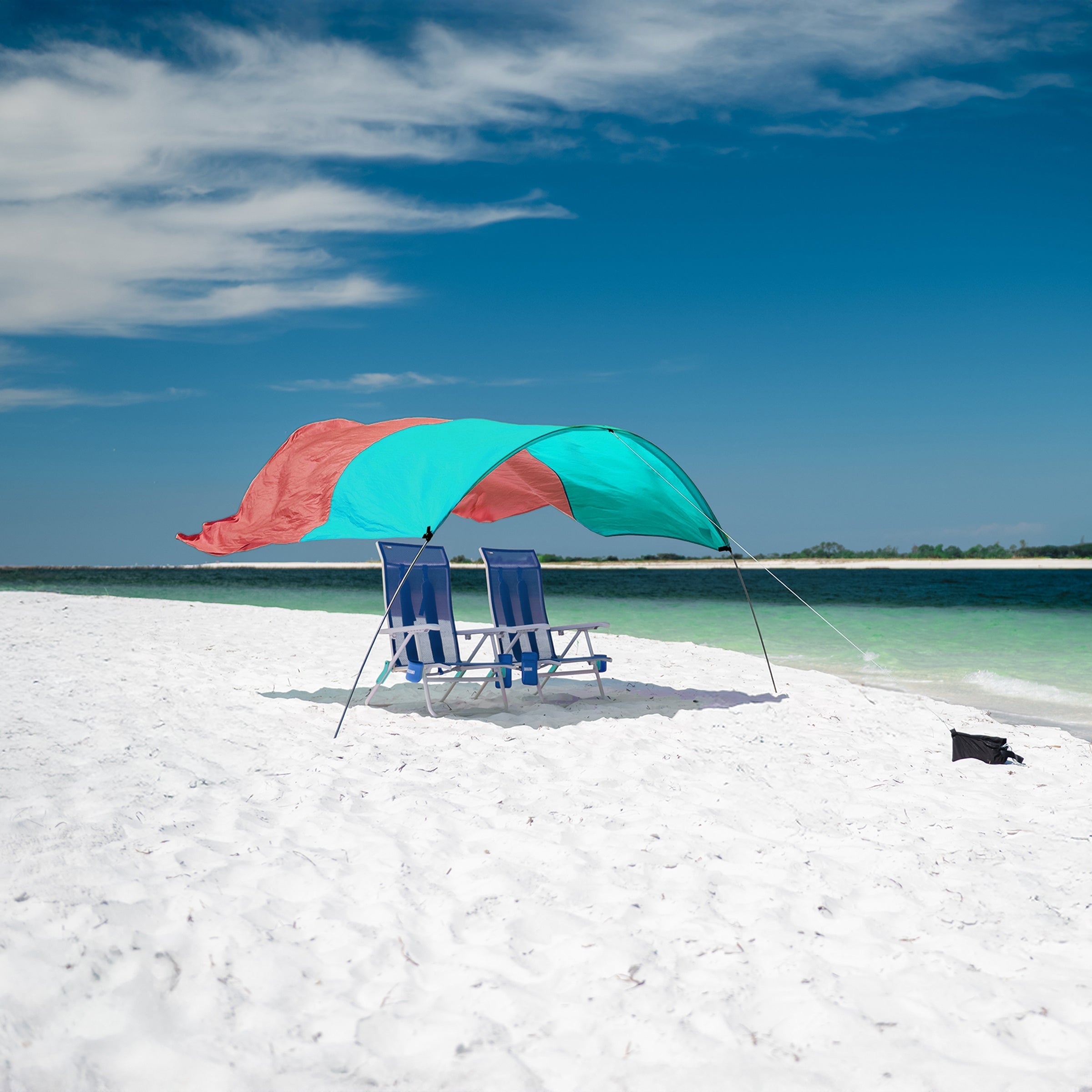 Shibumi Shade with Wind Assist - Sea Glass