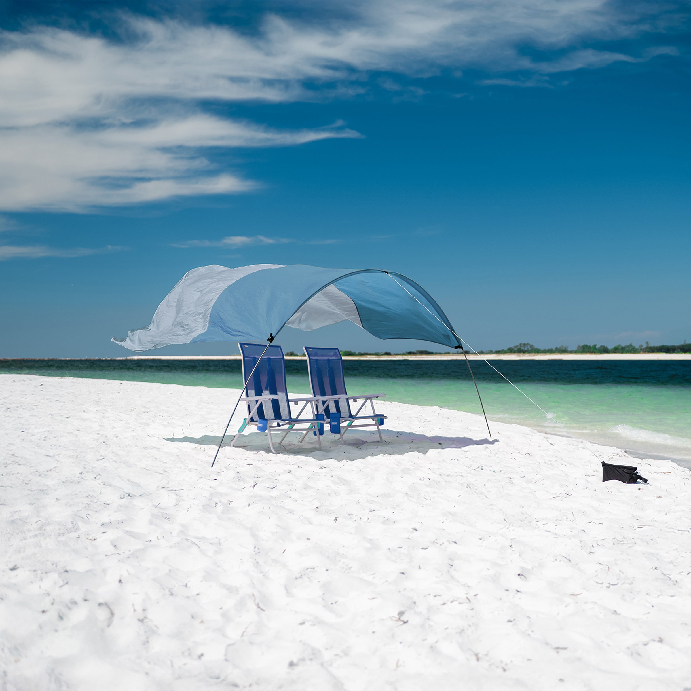 Shibumi Shade with Wind Assist - Summer Sky