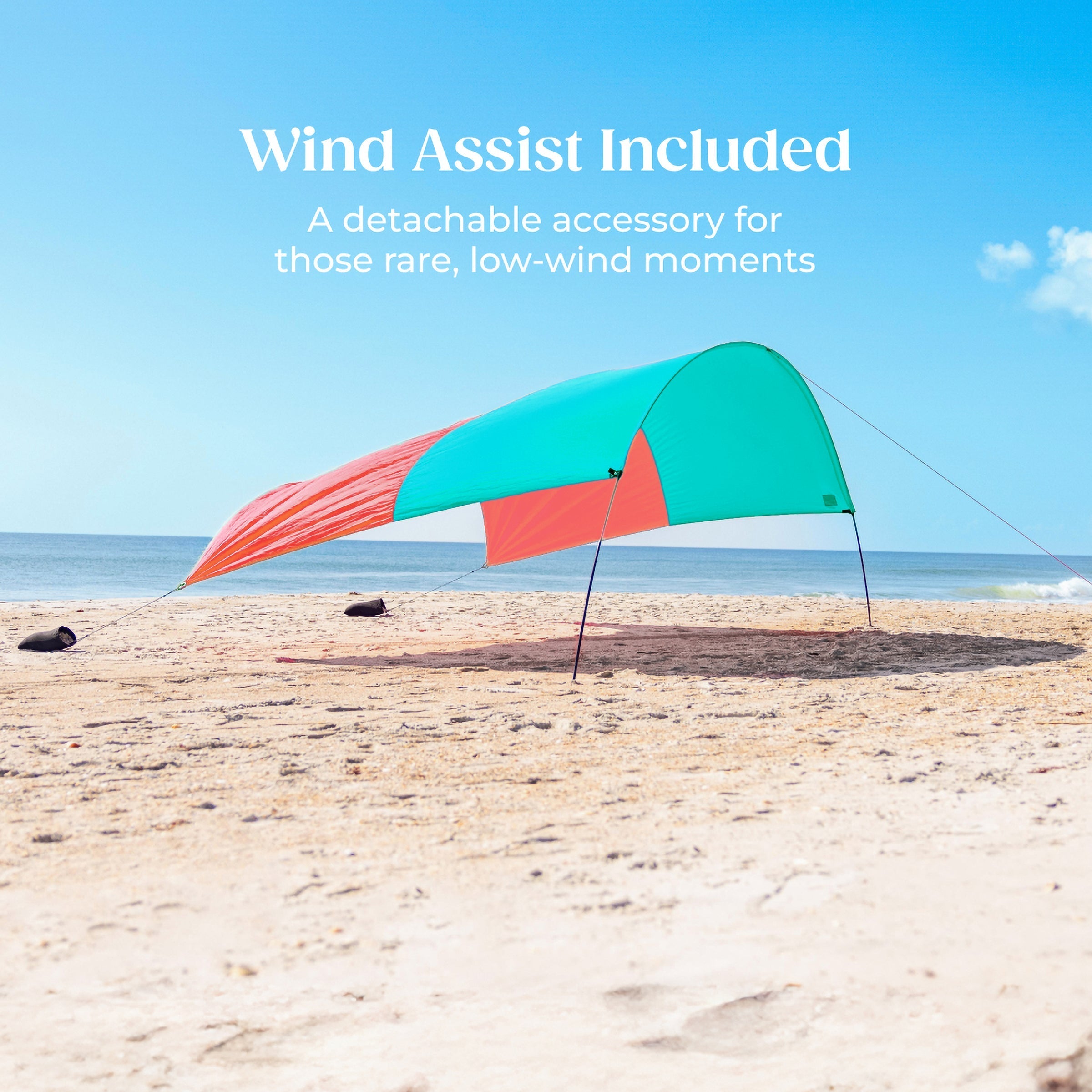 Shibumi Shade with Wind Assist - Sea Glass
