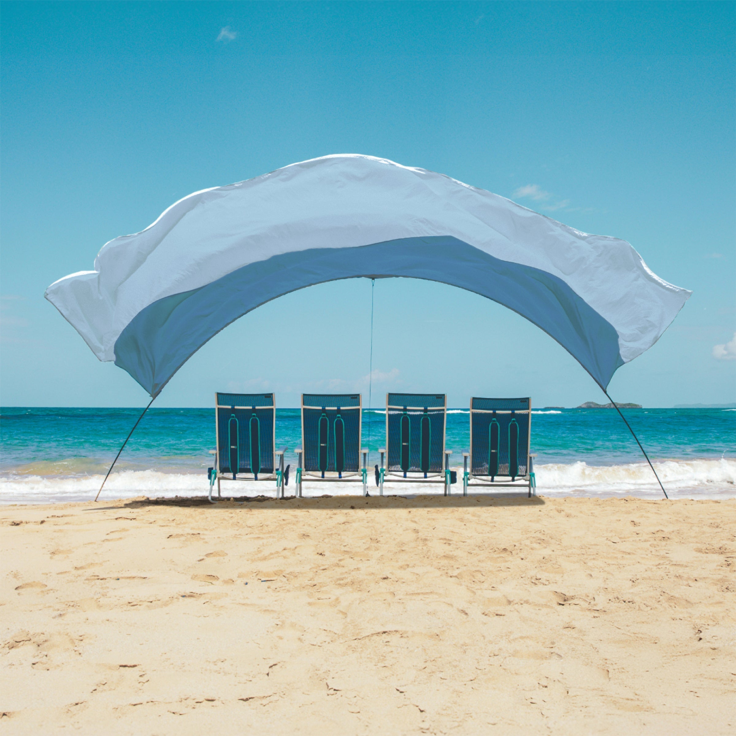 Shibumi Shade with Wind Assist - Summer Sky
